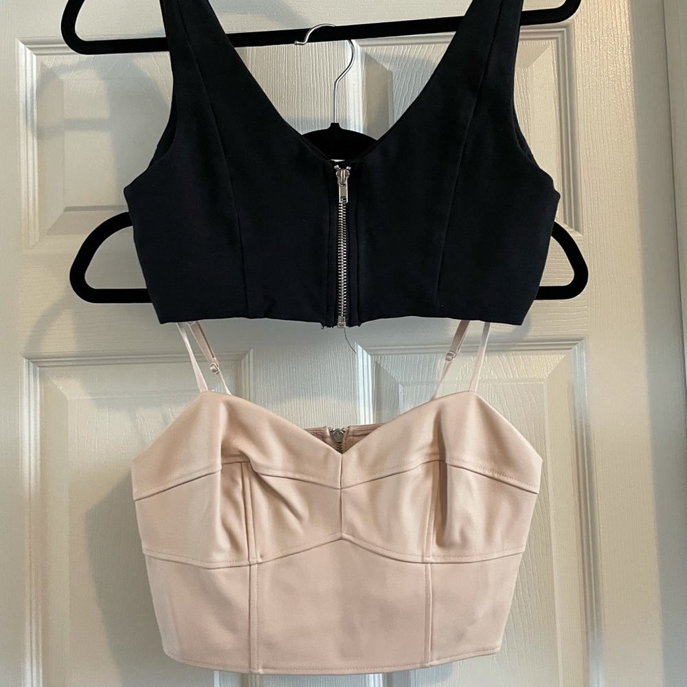Two Express crop tops